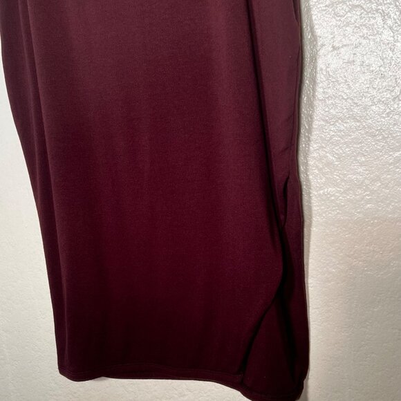 Bar III  Plus Size 2X Essentials Rare Wood Brown Knit Pencil Skirt Stretch NWT - Picture 10 of 16